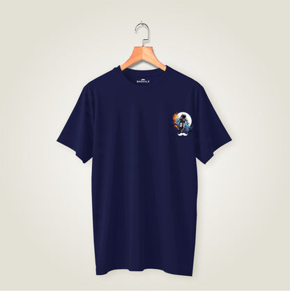 Bhokals Premium Oversized Front & Back Printed T-Shirt for Men - Astronaut
