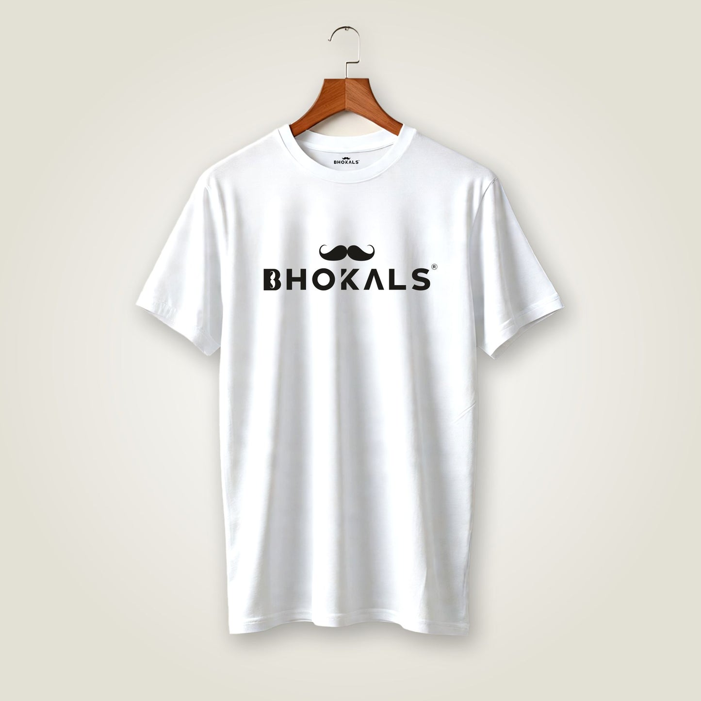 Bhokals Printed Round Neck Cotton Men T-Shirt