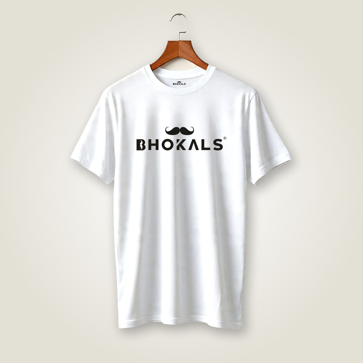 Bhokals Printed Round Neck Cotton Men T-Shirt