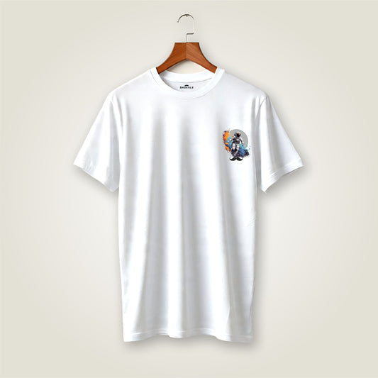 Bhokals Premium Oversized Front & Back Printed T-Shirt for Men - Astronaut
