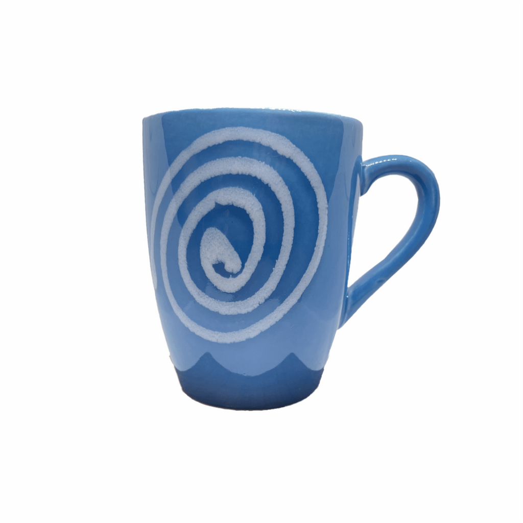 Bhokals Circle Printed Sky Blue Coffee Mug