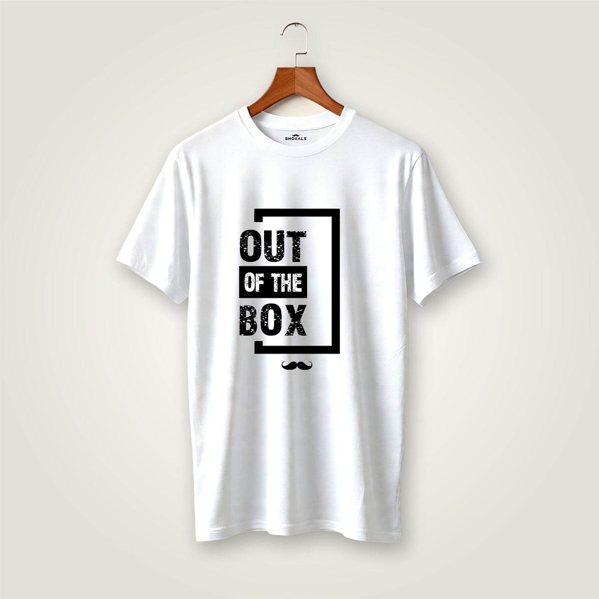 Out of The box Printed Round Neck  Cotton Men T-Shirt