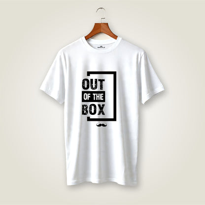 Out of The box Printed Round Neck  Cotton Men T-Shirt