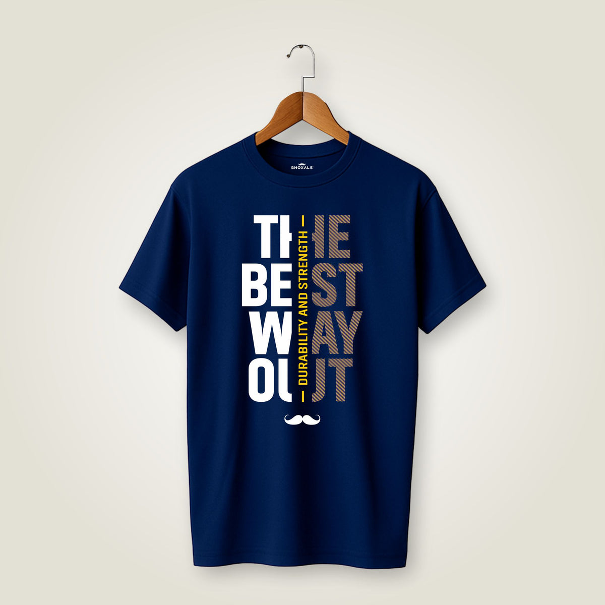 The Best Way Out Printed Round Neck Cotton Men T-Shirt