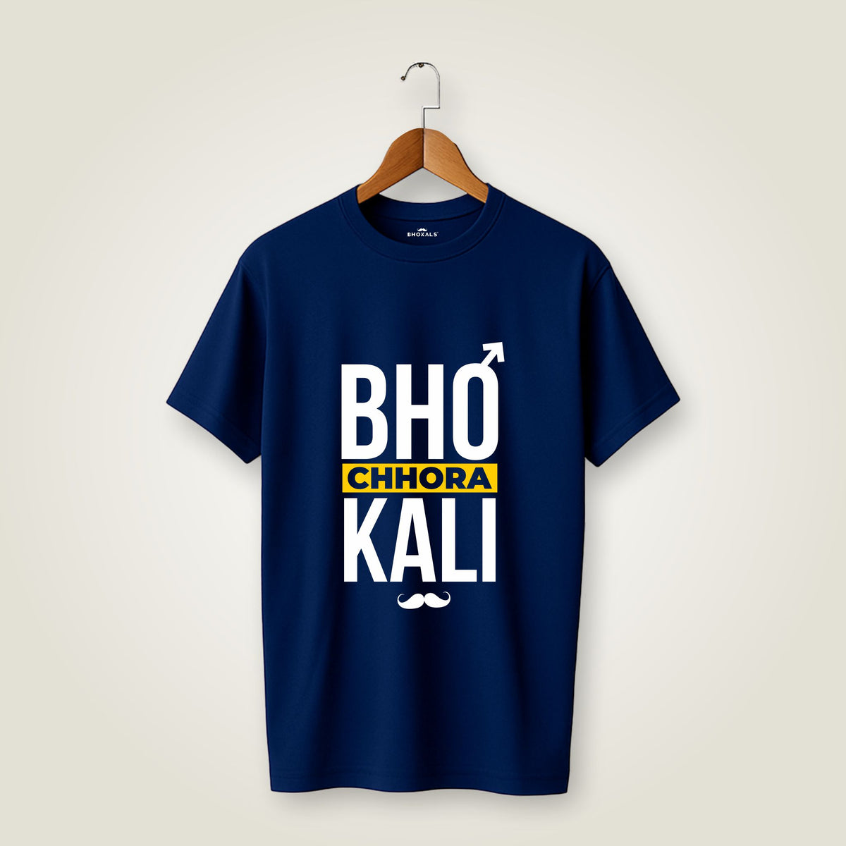 Bhokali Chora Printed Round Neck Cotton Men T-Shirt