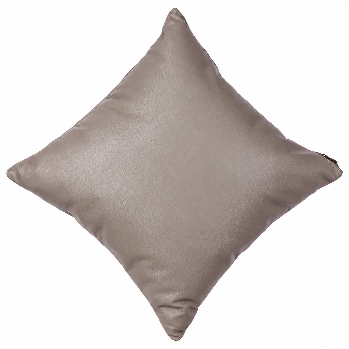 Leather Solid Grey Cushion