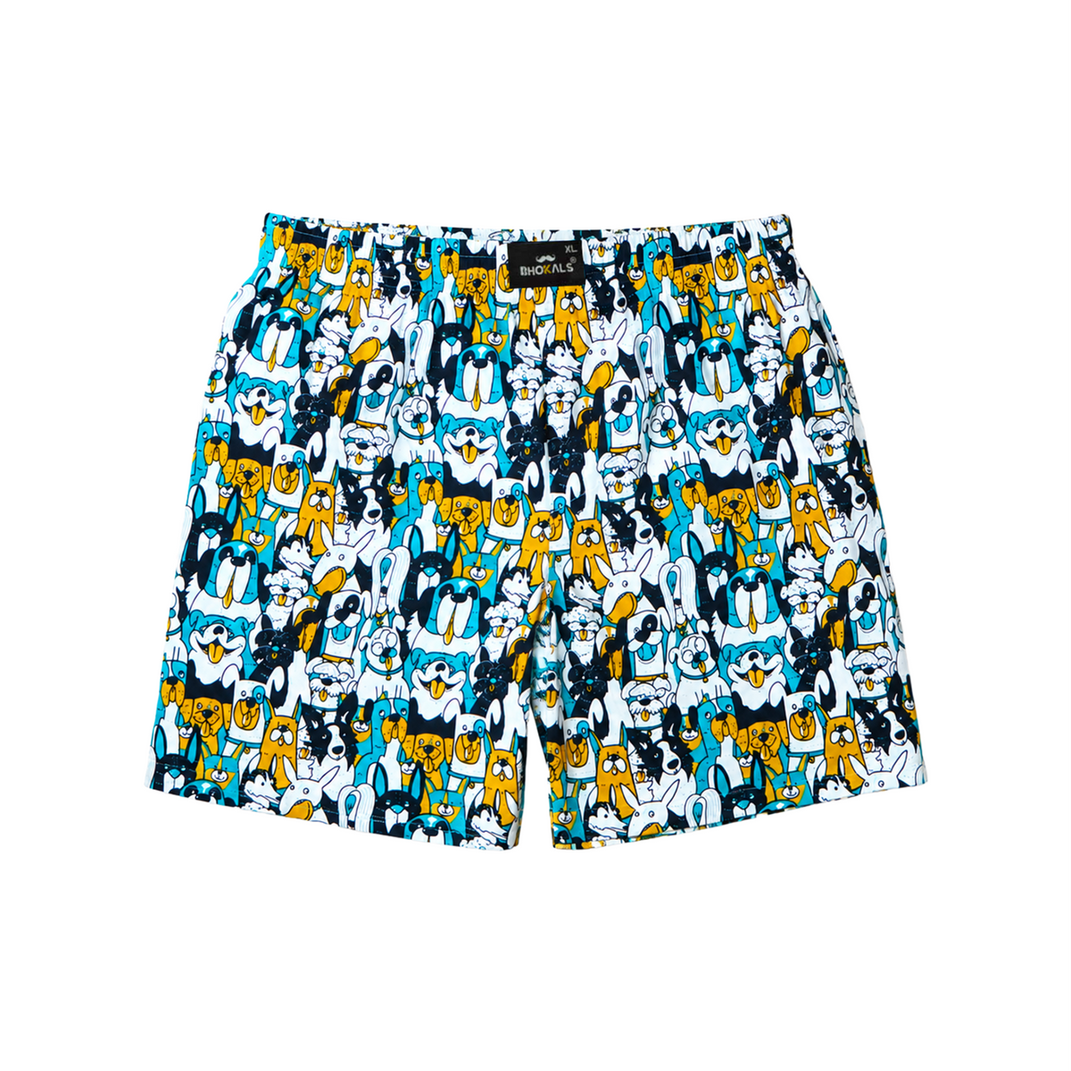 Dogs Printed Cotton Boxer For Men