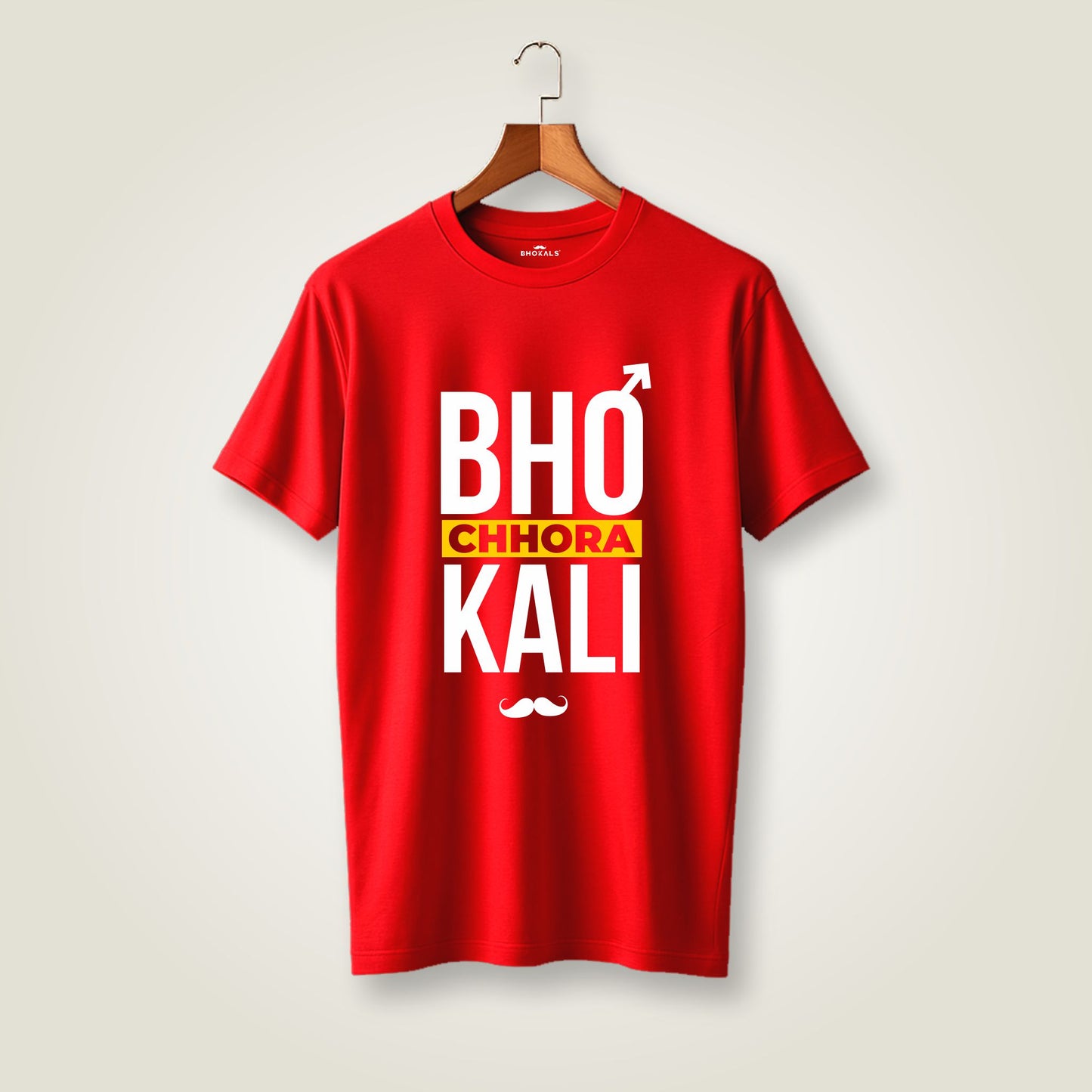 Bhokali Chora Printed Round Neck Cotton Men T-Shirt