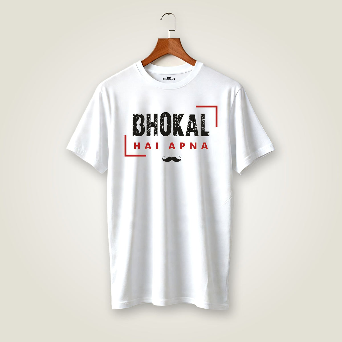 Bhokal Hai Apna Printed Round Neck Cotton Men T-Shirt