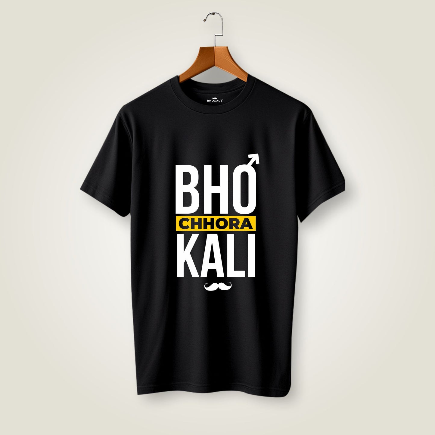 Bhokali Chora Printed Round Neck Cotton Men T-Shirt