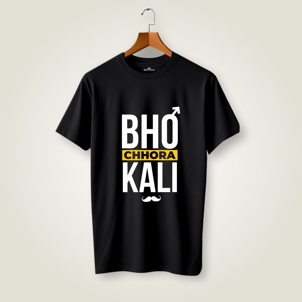 Bhokali Chora Printed Round Neck Cotton Men T-Shirt