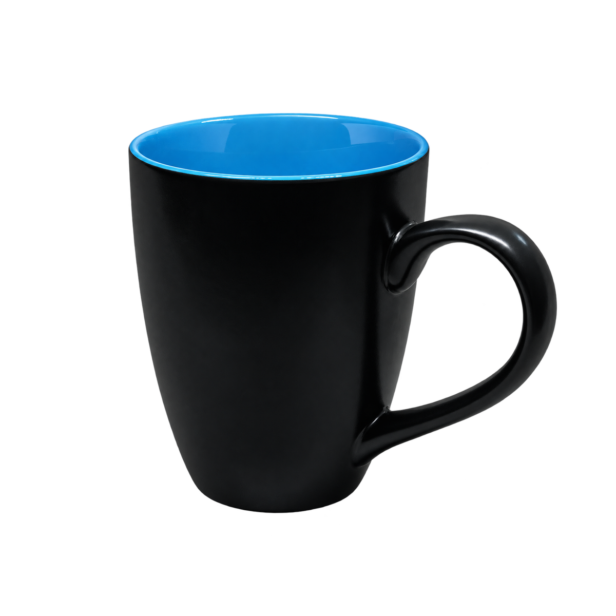Bhokals Dual Print Sky Blue Solid Black Coffee Mug