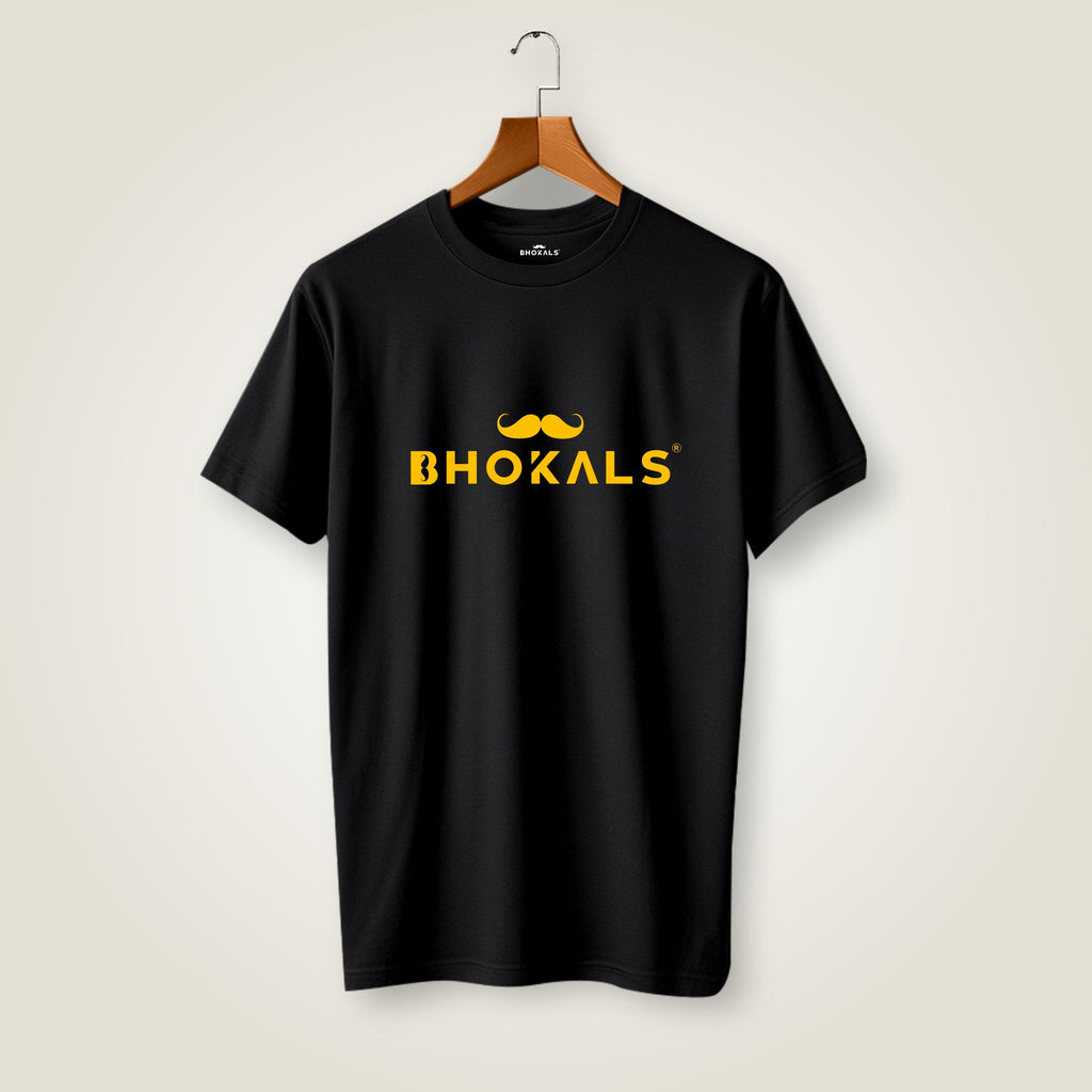 Bhokals Printed Round Neck Cotton Men T-Shirt