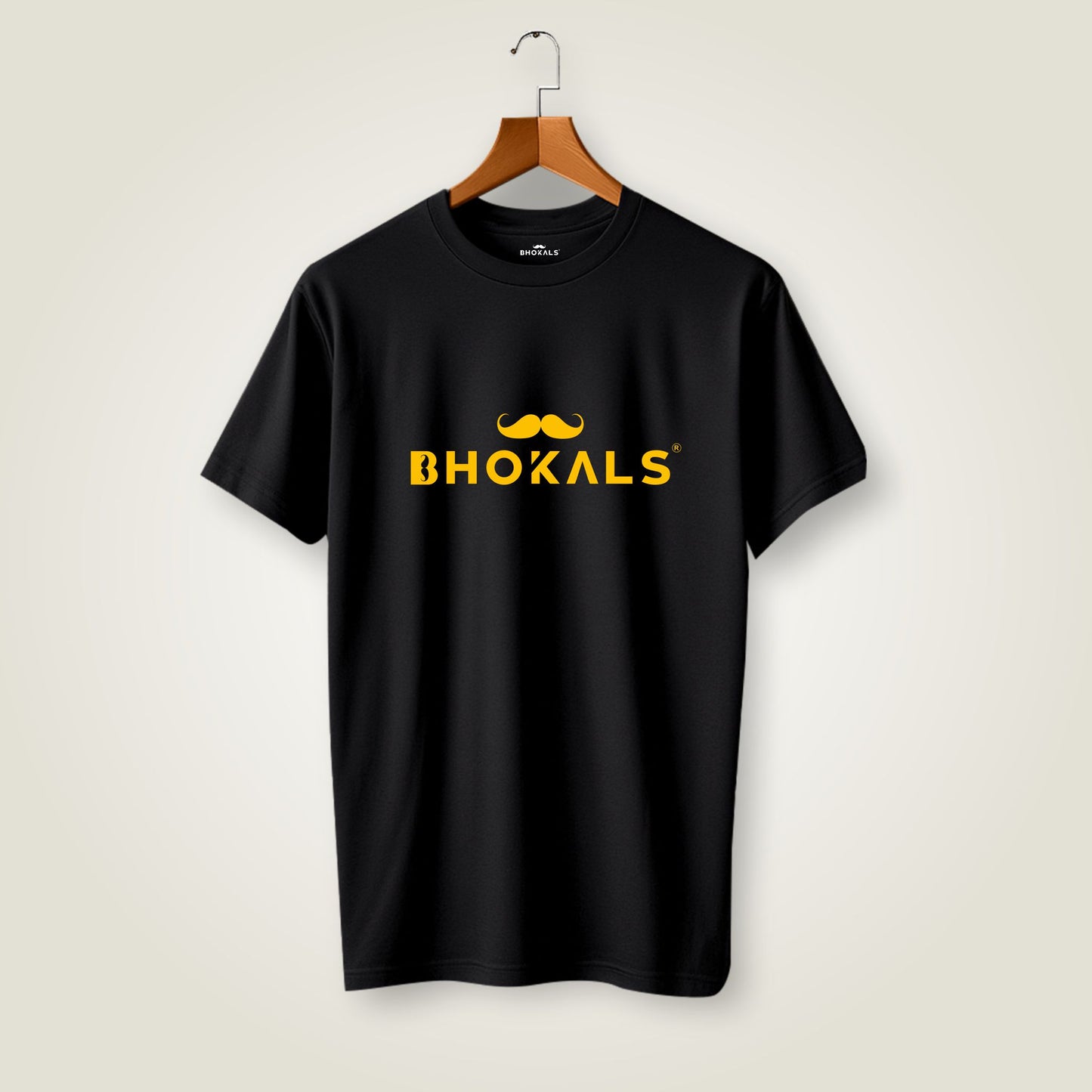 Bhokals Printed Round Neck Cotton Men T-Shirt