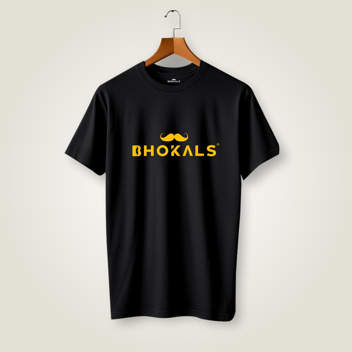 Bhokals Printed Round Neck Cotton Men T-Shirt