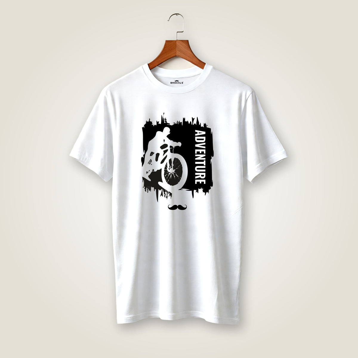 Adventure Printed Round Neck Cotton Men T-Shirt