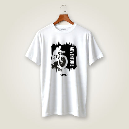 Adventure Printed Round Neck Cotton Men T-Shirt