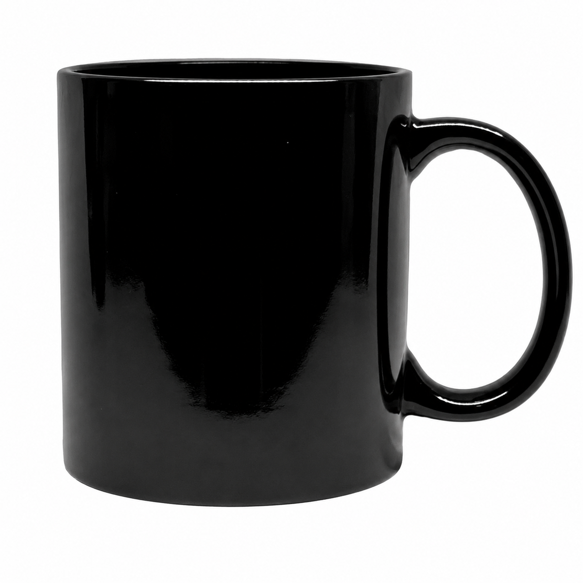 Bhokals Solid Black Round Coffee Mug