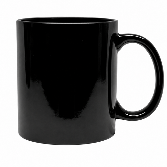 Bhokals Solid Black Round Coffee Mug