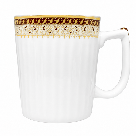 Bhokals Border Texture White Coffee Mug