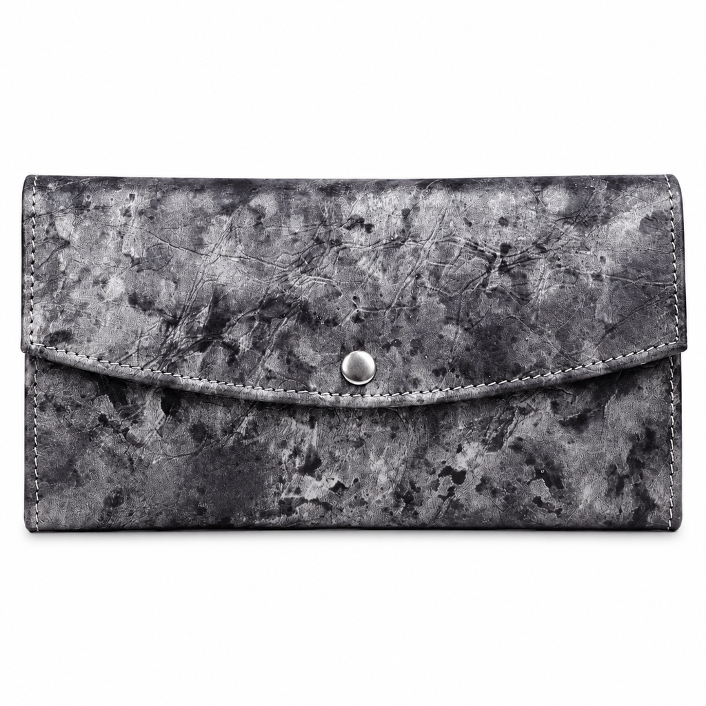 Leather Grey Texture Women Wallet