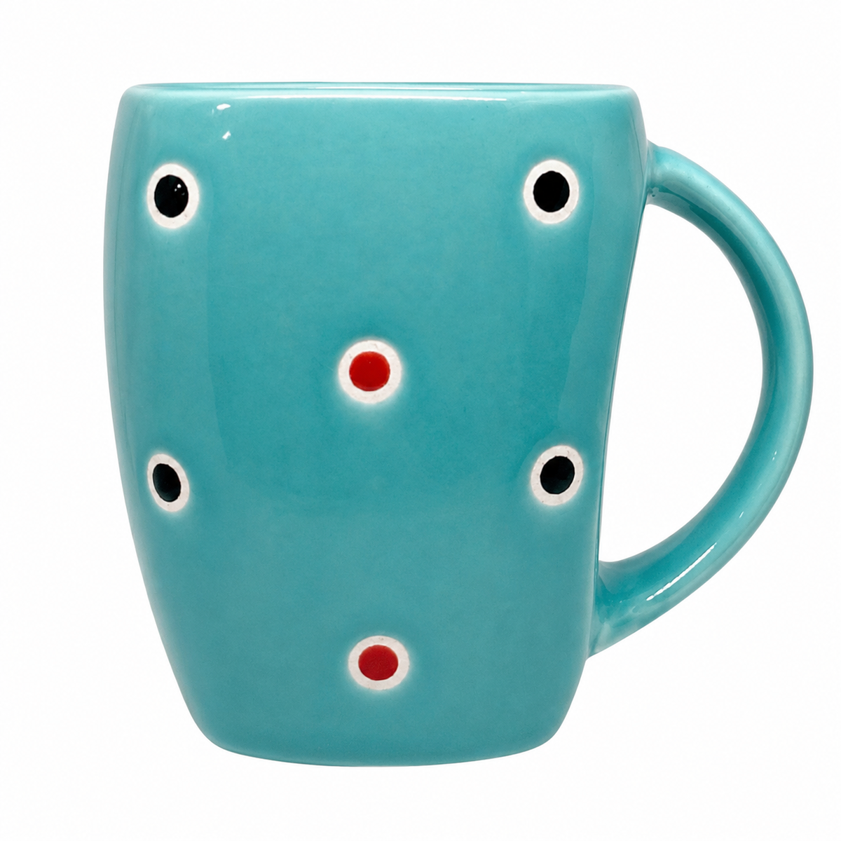 Bhokals Ceramic Green Dotted Coffee Mug