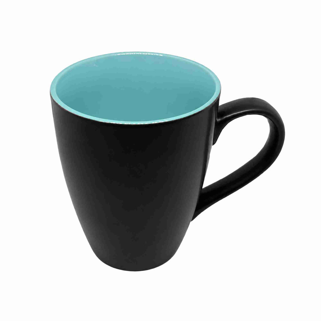 Bhokals Dual Print Sea Green Solid Black Coffee Mug