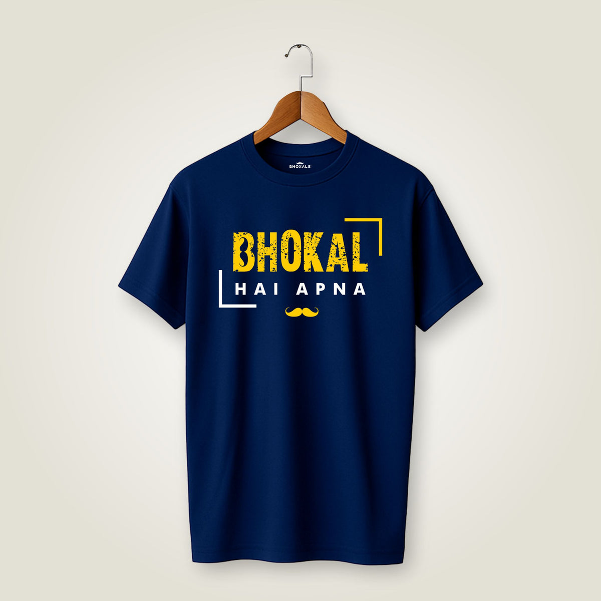 Bhokal Hai Apna Printed Round Neck Cotton Men T-Shirt
