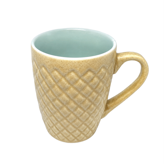 Bhokals Bone China Sky Blue Cream Coffee Mug