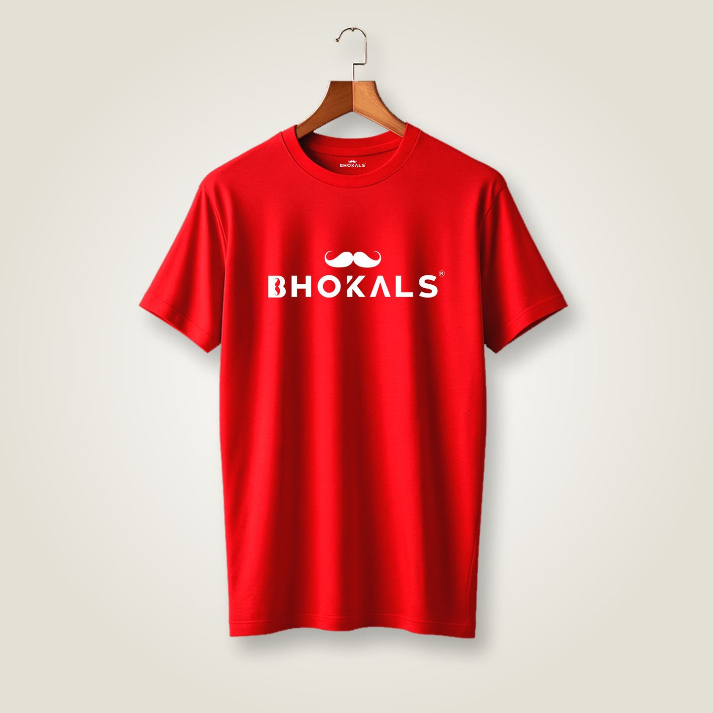 Bhokals Printed Round Neck Cotton Men T-Shirt