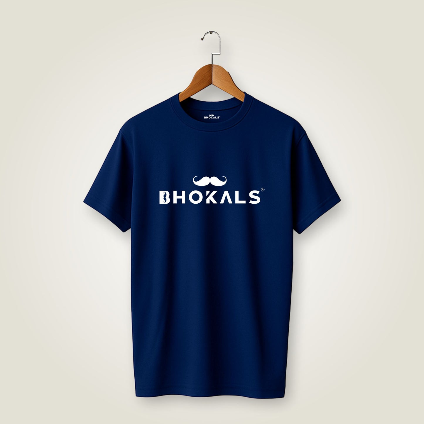 Bhokals Printed Round Neck Cotton Men T-Shirt