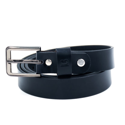 Bhokals Women Black Leather Belt