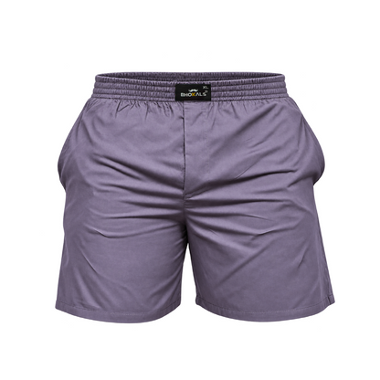 SOLID GREY PLAIN COTTON MEN BOXER