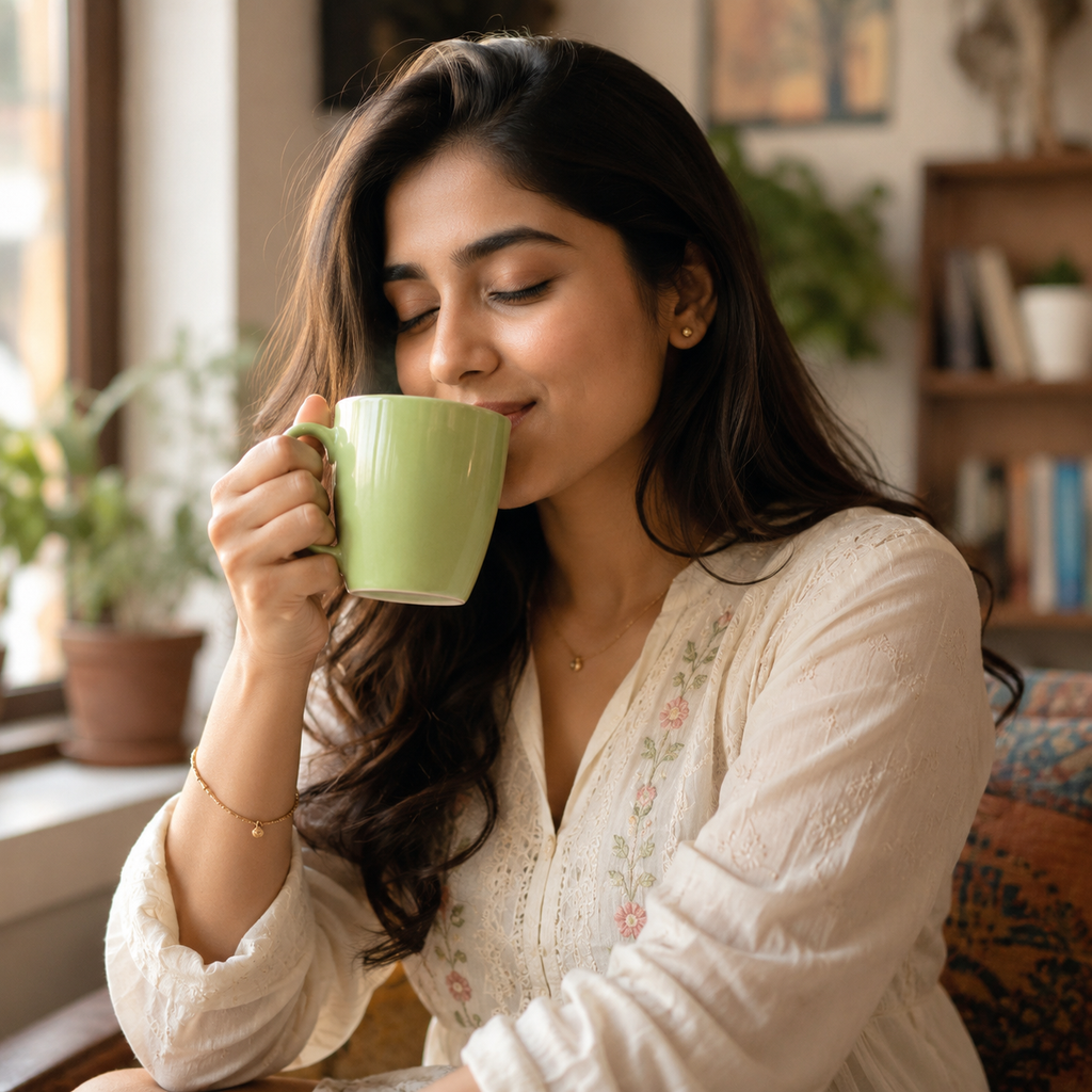 Bhokals Solid Green Coffee Mug