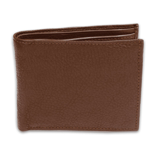 Leather Solid Brown  Men Wallet