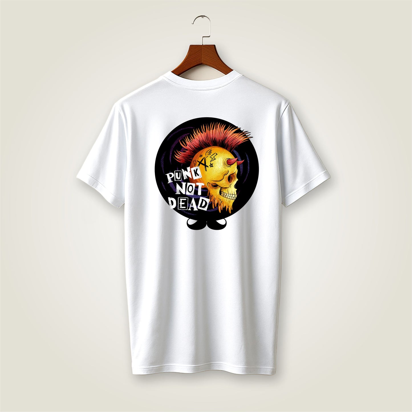Bhokals Premium Oversized Front & Back Printed T-Shirt for Men - Punk