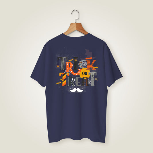 Bhokals Premium Oversized Front & Back Printed T-Shirt for Men - Trick N Treat
