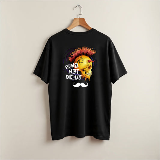 Bhokals Premium Oversized Front & Back Printed T-Shirt for Men - Punk