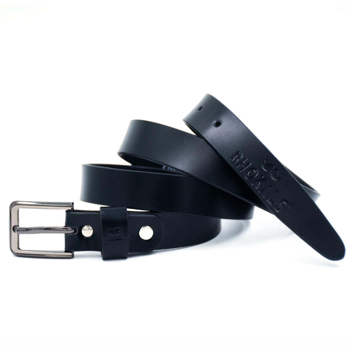 Bhokals Women Black Leather Belt