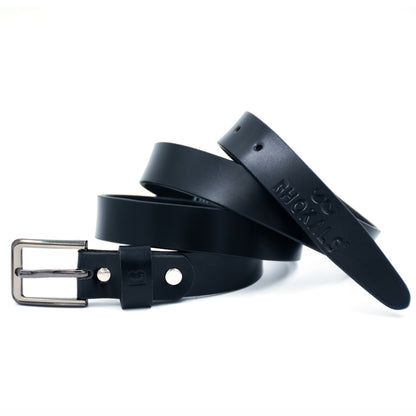 Bhokals Women Black Leather Belt