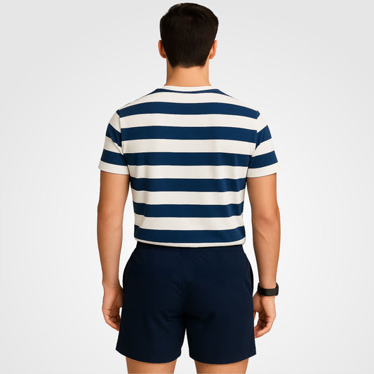 SOLID BLUE PLAIN COTTON MEN BOXER