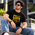 Baba Bhokali Hai Printed Round Neck Cotton Men T-Shirt