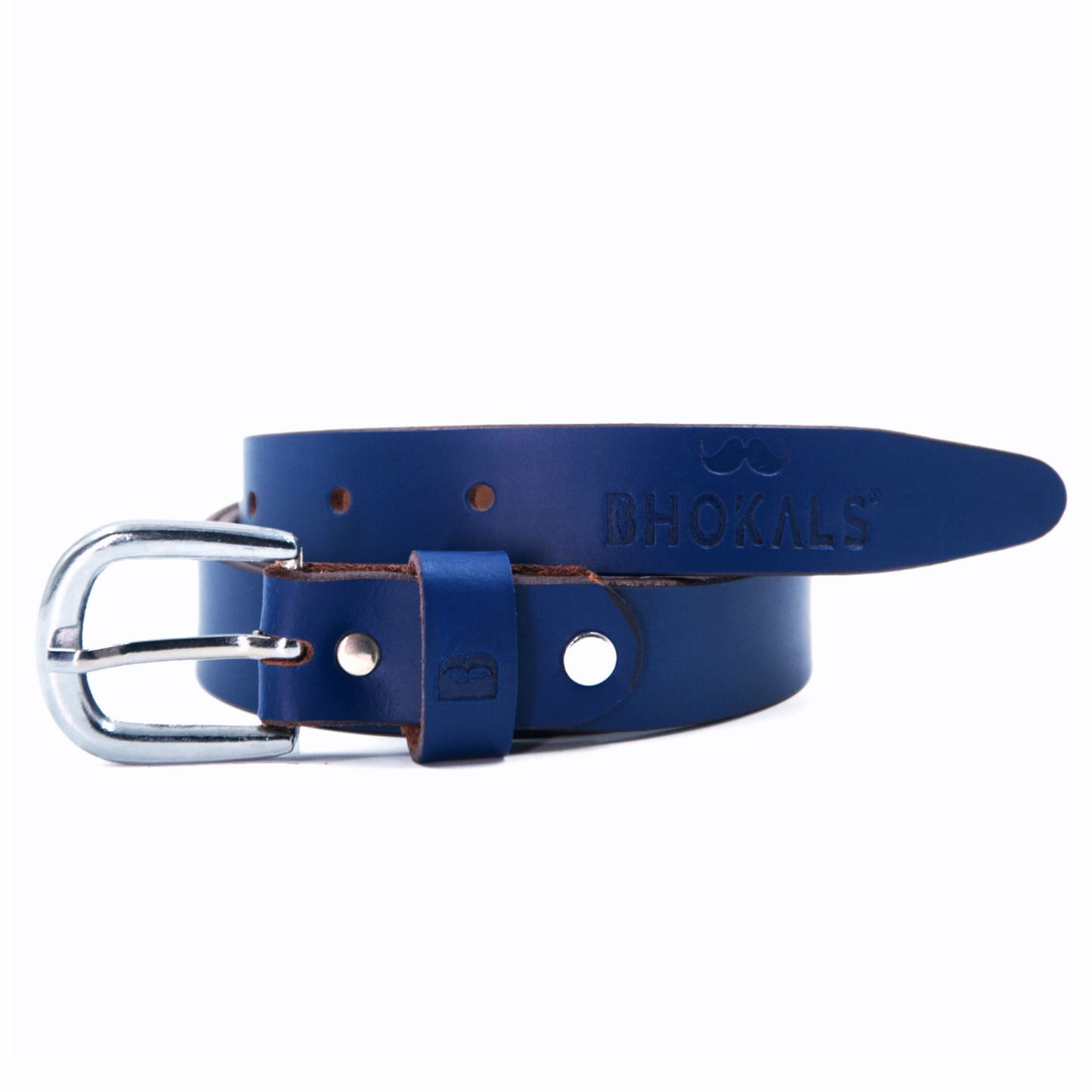 Bhokals Women Blue Leather Belt