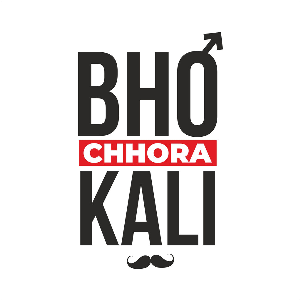Bhokali Chora Printed Round Neck Cotton Men T-Shirt
