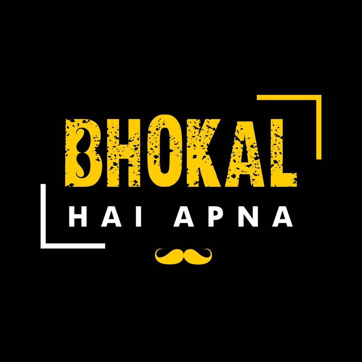 Bhokal Hai Apna Printed Round Neck Cotton Men T-Shirt