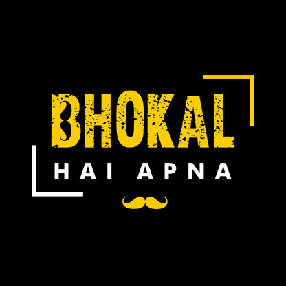 Bhokal Hai Apna Printed Round Neck Cotton Men T-Shirt