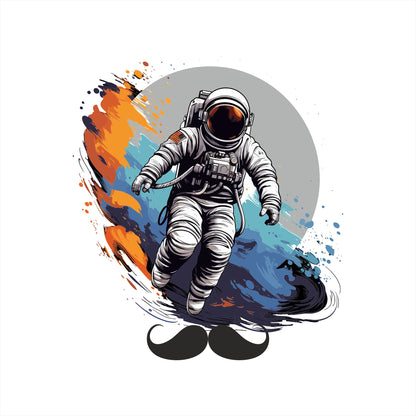 Bhokals Premium Oversized Front & Back Printed T-Shirt for Men - Astronaut