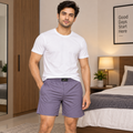 SOLID GREY PLAIN COTTON MEN BOXER