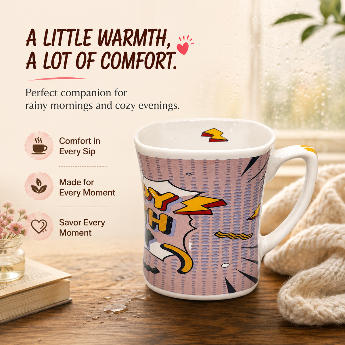 Bhokals Happy Birthday Pink Printed White Coffee Mug