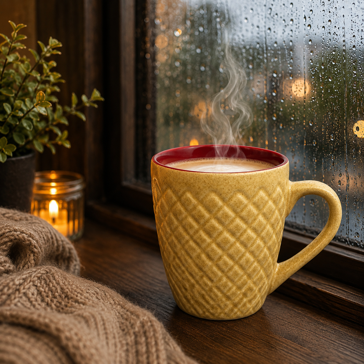 Bhokals Bone China Brown Cream Coffee Mug